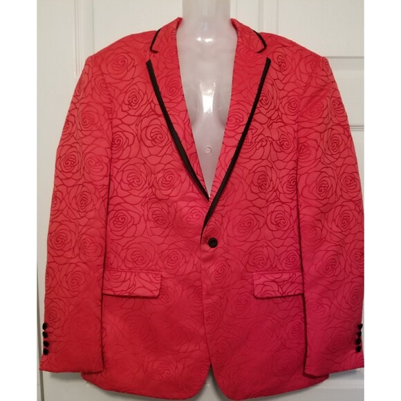 Coofandy Jackets & Blazers - COOFANDY Women's Jacket Blazer Size Large Red Floral Embroidered New Tags